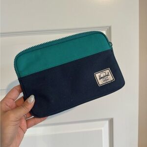 Free with any purchase! Herschel Supply Company Two-Tone Blue Pouch